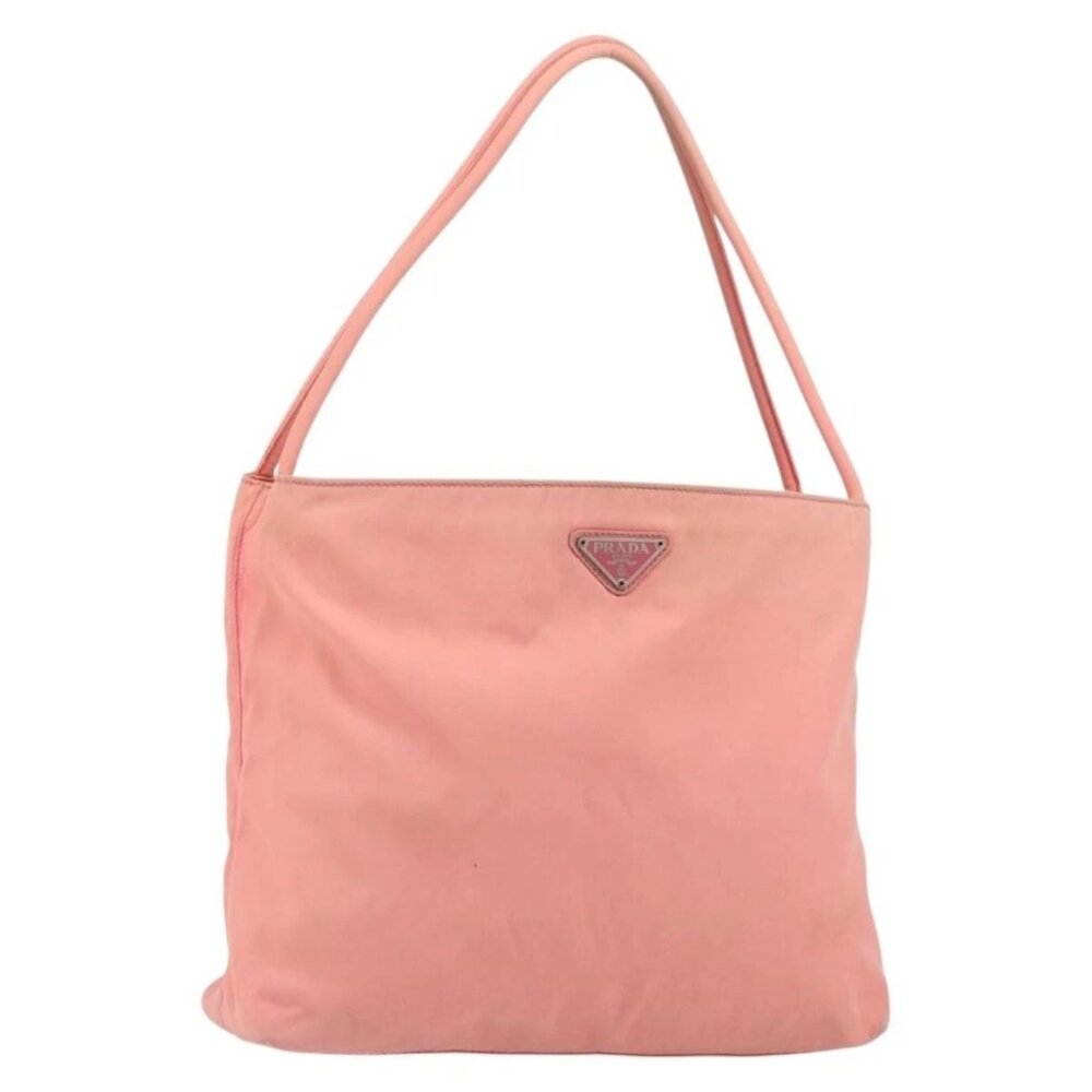 PRADA Shoulder Bag Nylon Pink Auth ti3519